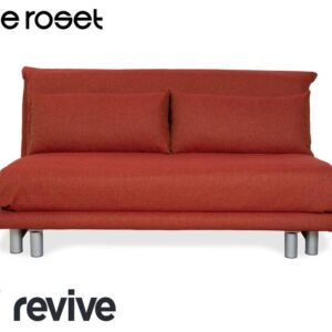 Ligne Roset Multy Stoff Dreisitzer Sofa Rot Rostbraun Neubezug