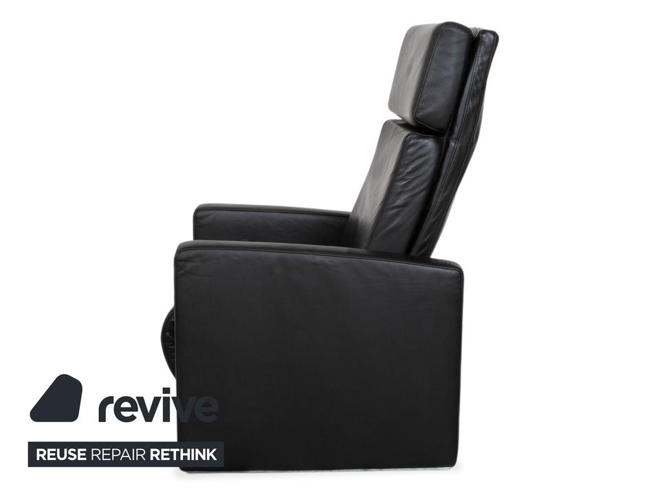 Rolf Benz EGO Leder Sessel Schwarz manuelle Funktion Hochlehner – Bild 17