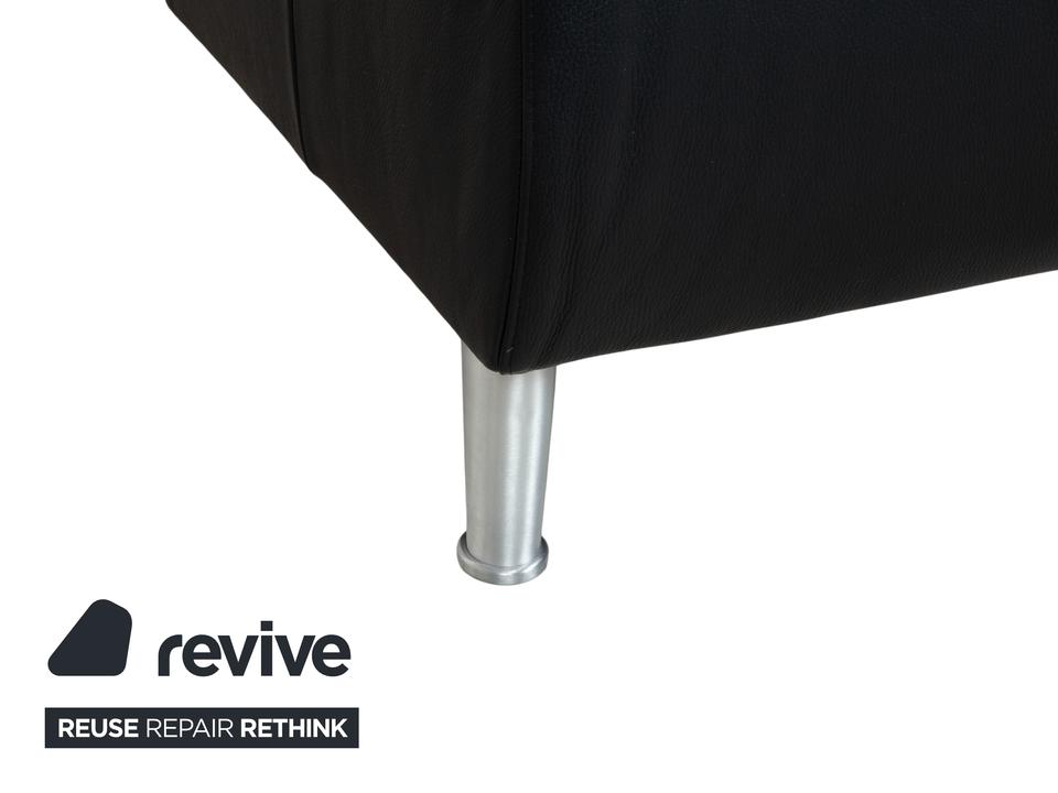 Willi Schillig Loop Leder Ecksofa Schwarz manuelle Funktion Sofa – Bild 12