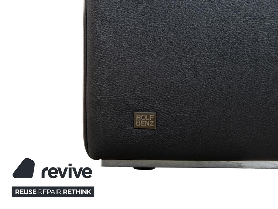 Rolf Benz EGO Leder Sessel Schwarz manuelle Funktion Hochlehner – Bild 13