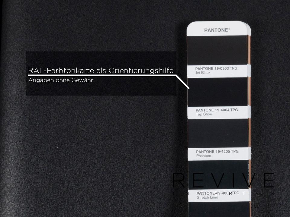 Laauser Atlanta Leder Sofa Schwarz Dreisitzer Couch ✨ – Bild 4