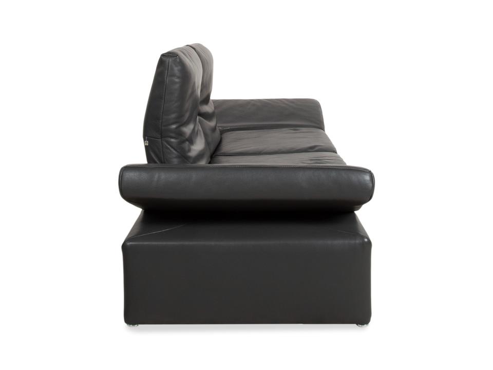 Koinor Raoul Zweisitzer Leder Sofa Grau manuelle Funktion Couch – Bild 18