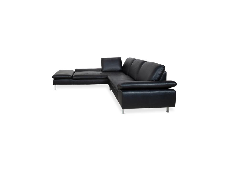 Willi Schillig Loop Leder Ecksofa Schwarz manuelle Funktion Sofa – Bild 20